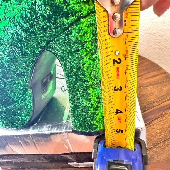 Ellie 5” Chunky Heel Green Glitter Mary Jane – Size 7 – NIB - Picture 5 of 9